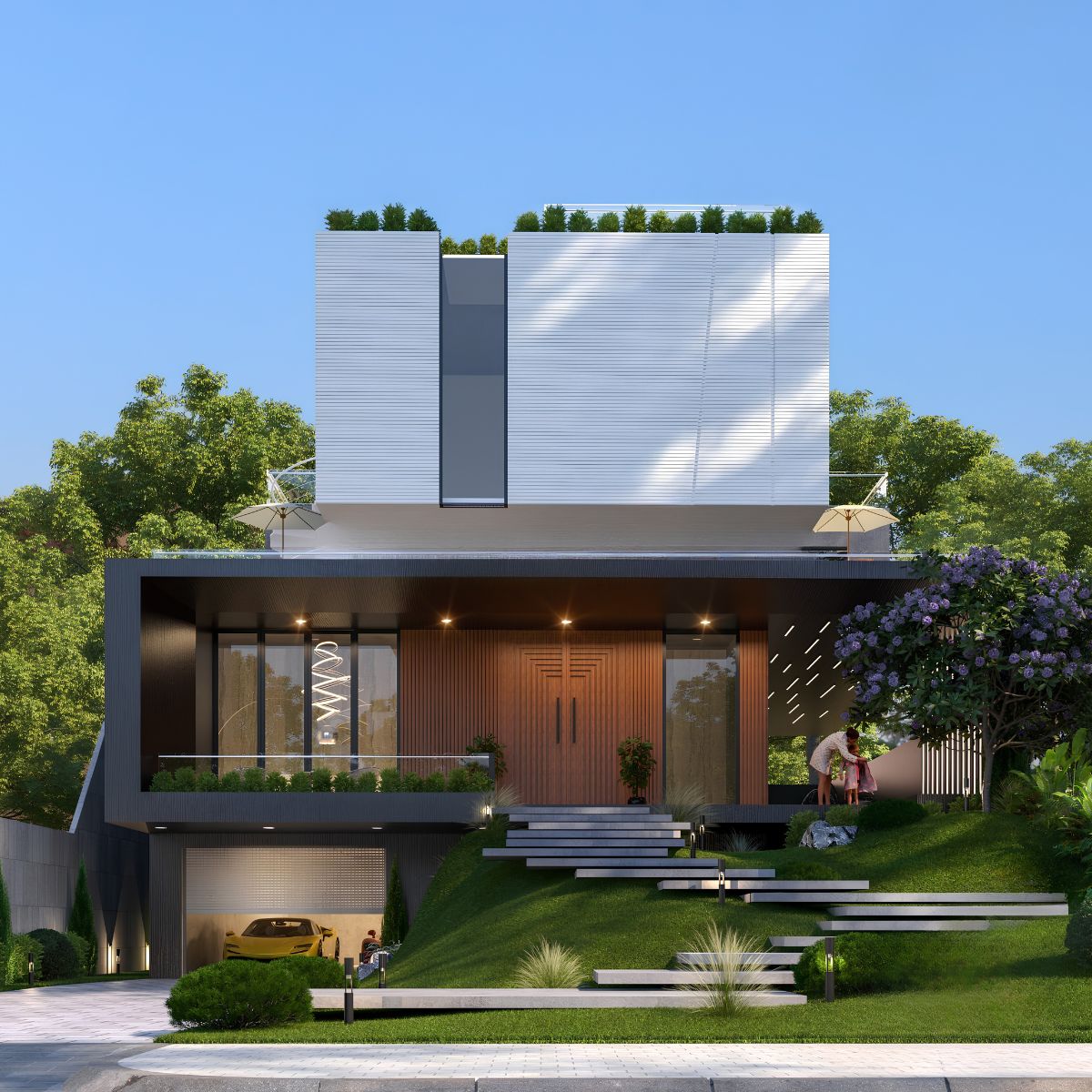 Checklist thiết kế biệt thự có gara giúp gia chủ kiểm tra từ số lượng xe, kích thước gara đến giao thông, kỹ thuật và hình thức kiến trúc trước khi thi công  (Ảnh: Sưu tầm)