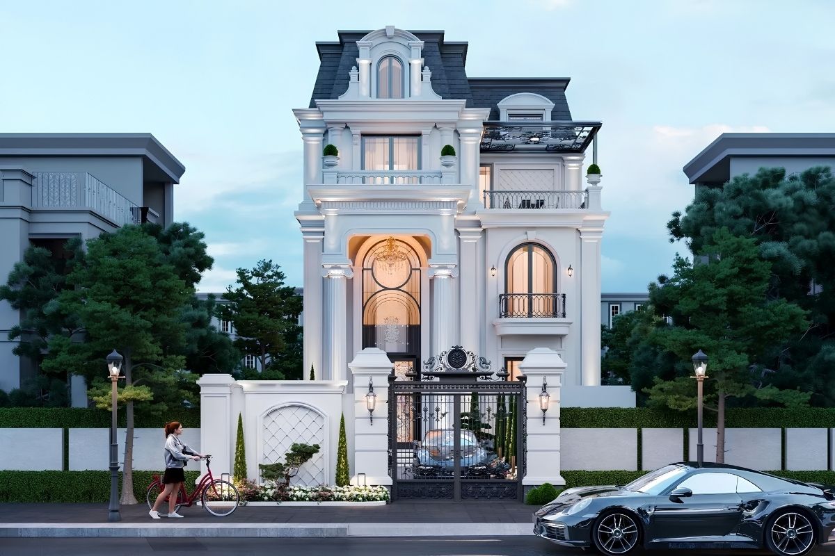 Thiết kế biệt thự 3 tầng Cần Thơ giúp gia tăng diện tích sử dụng trên khu đất phố mà vẫn phân chia công năng khoa học  (Ảnh: Sưu tầm)