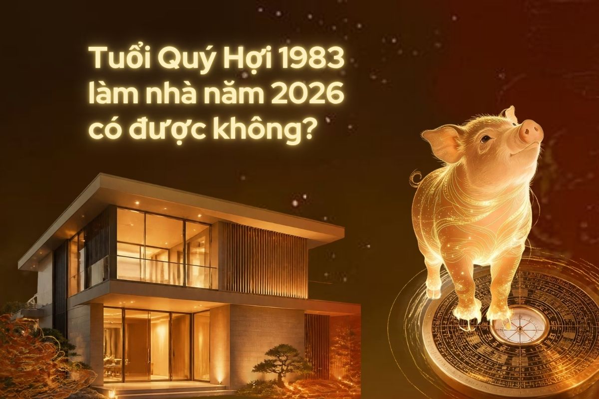 Tuổi Quý Hợi 1983 làm nhà năm 2026 có được không? Phân tích chi tiết 1 Tuổi Quý Hợi 1983 làm nhà năm 2026 cần cân nhắc kỹ Tam Tai, Kim Lâu và Hoang Ốc trước khi quyết định động thổ (Ảnh: Sưu tầm)