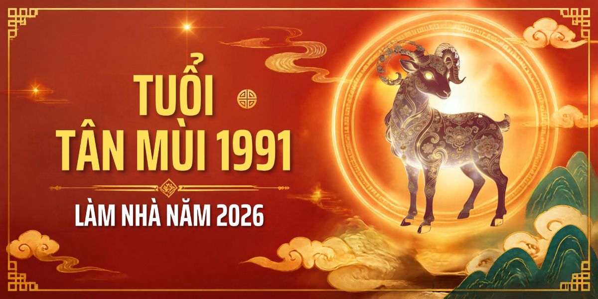 Tuổi Tân Mùi 1991 làm nhà năm 2026 có tốt không? Hướng dẫn mượn tuổi chi tiết 1 Tuổi Tân Mùi 1991 làm nhà năm 2026 cần xem xét kỹ Tam Tai, Kim Lâu và Hoang Ốc trước khi quyết định động thổ (Ảnh: Sưu tầm)