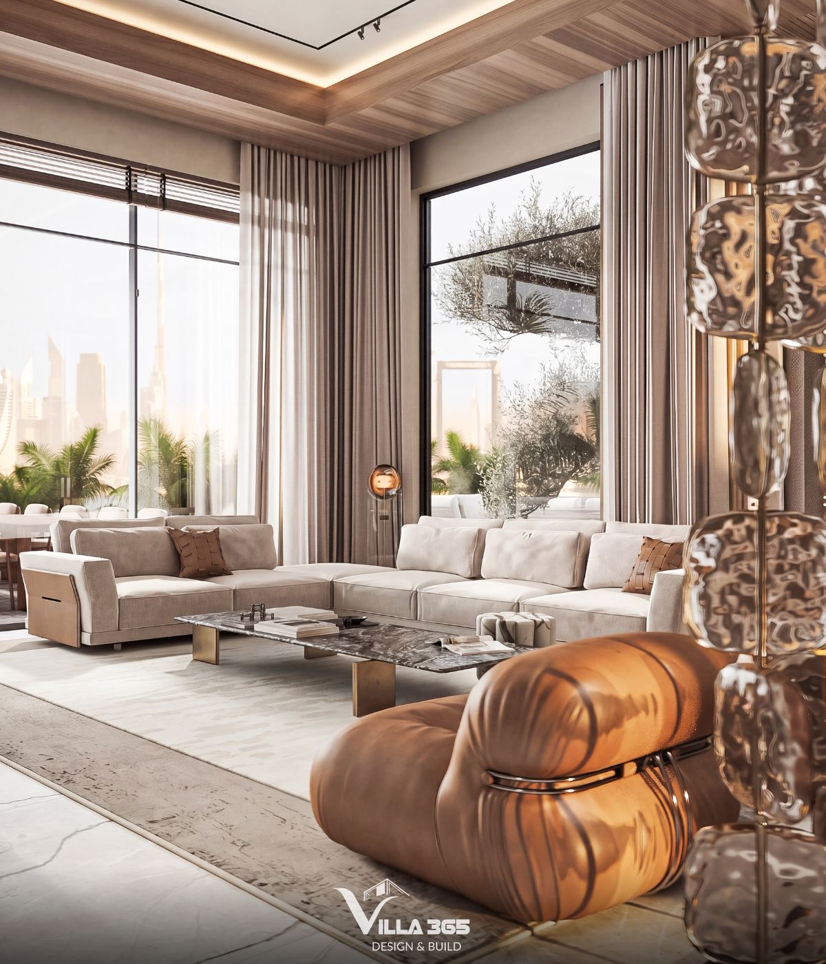 Thiết kế nội thất Amber Villa – “Chiếc hộp trang sức” lấp lánh giữa phố thị 5 Sự tương tác giữa ánh sáng và bề mặt phản chiếu tạo nên những lớp thị giác biến đổi theo góc nhìn