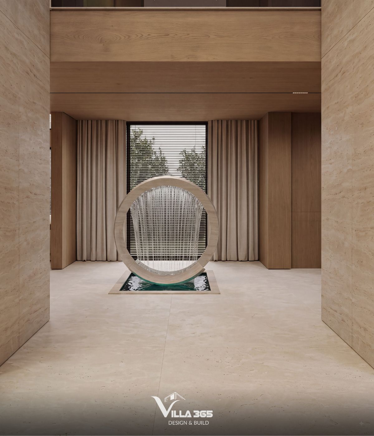 Thiết kế nội thất Azure Villa – Biệt thự 4 tầng mang cảm hứng và hoài niệm từ đại dương xanh 8 Thiết kế tạo sự giao thoa giữa nghệ thuật tạo hình và yếu tố thiên nhiên