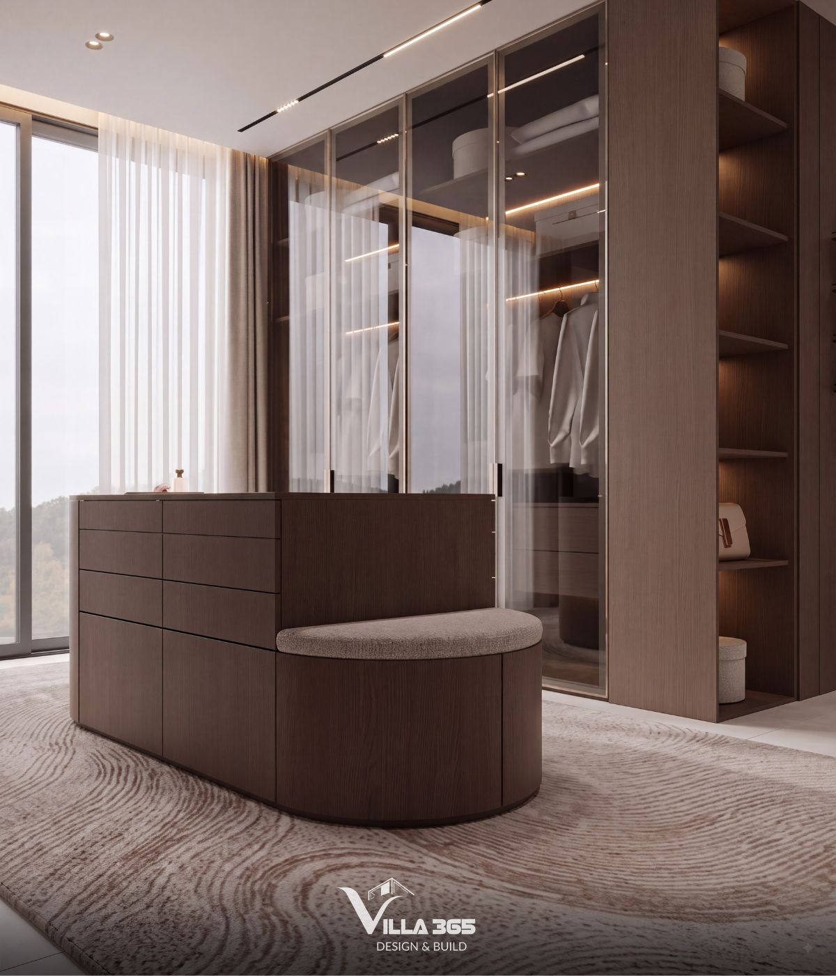 Thiết kế nội thất Azure Villa – Biệt thự 4 tầng mang cảm hứng và hoài niệm từ đại dương xanh 17 Thiết kế đáp ứng nhu cầu sử dụng tiện nghi trong một bố cục sang trọng, gọn gàng