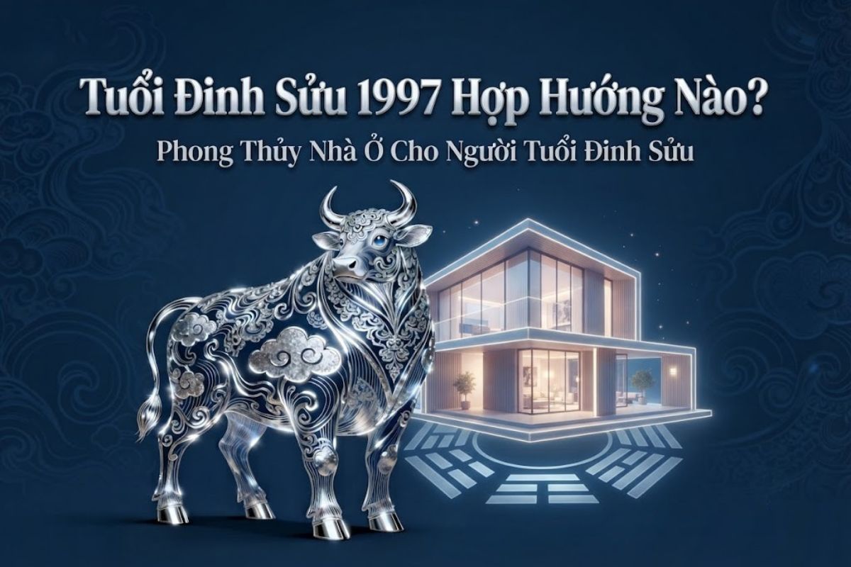 Tuổi Đinh Sửu 1997 hợp hướng nào? Chi tiết phong thủy nam và nữ 1 Khám phá tuổi Đinh Sửu hợp hướng nào để lựa chọn phương vị xây biệt thự hài hòa giữa phong thủy và kiến trúc (Ảnh: Sưu tầm)