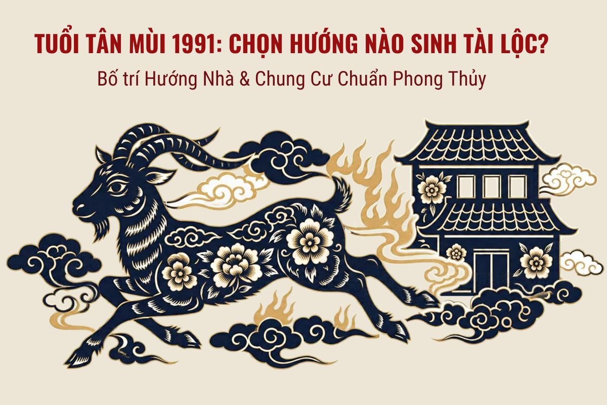 Tuổi Tân Mùi hợp hướng nào cần được xác định theo cung phi nam – nữ để lựa chọn hướng nhà và bố trí không gian phù hợp phong thủy  (Ảnh: Sưu tầm)